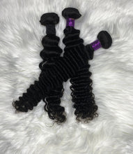 Load image into Gallery viewer, 1B #3pcs  18’’20’’20’’ 100% Brazilian deep wave hair
