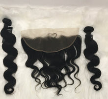 Load image into Gallery viewer, 1B# 2PCS Bundles #20,22 ,18-DW-13*4 Body wave Indian
