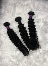 Load image into Gallery viewer, 1B #3pcs  18’’20’’20’’ 100% Brazilian deep wave hair
